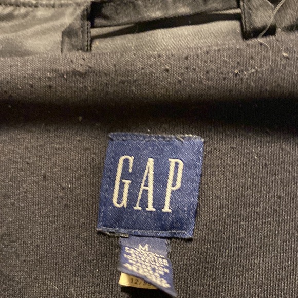 Gap Women’s Black Leather Jacket Size Medium - Picture 2 of 3